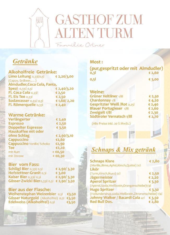 Inn 'zum Alten Turm' Haslach an der Mühl